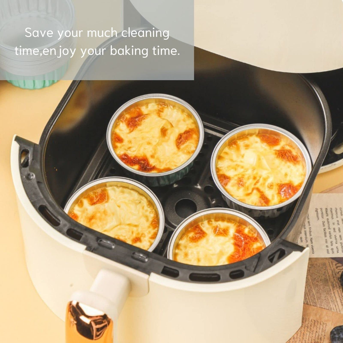 Findful cupcake cups are oven- and fridge-safe for versatile use.