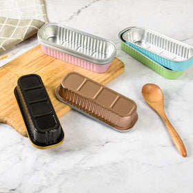 Findful durable serving pans suitable for desserts and savory bites.