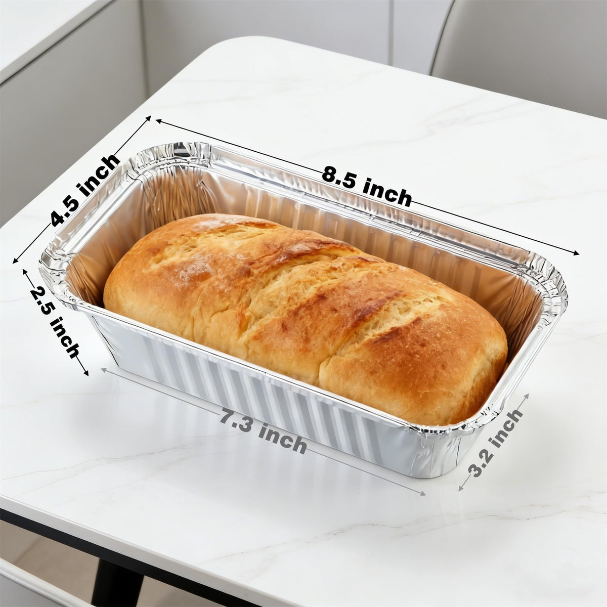 Findful heavy-duty aluminum bakeware supports dense loaves evenly.