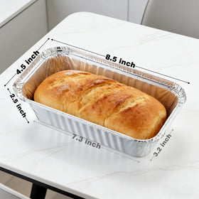 Findful heavy-duty aluminum bakeware supports dense loaves evenly.