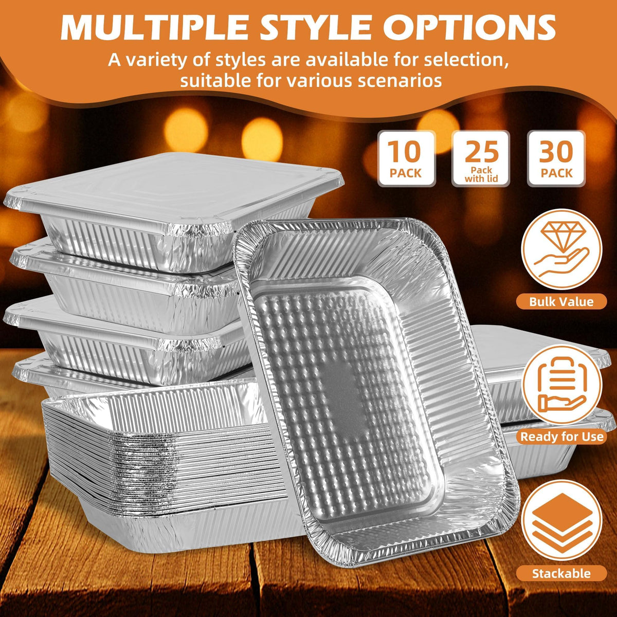 Findful heavy-duty disposable pan designed for oven use and reuse