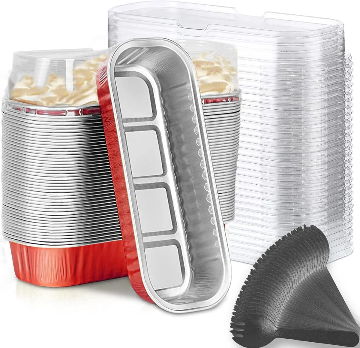Findful mini loaf pan with lid for portioned baking and storage.