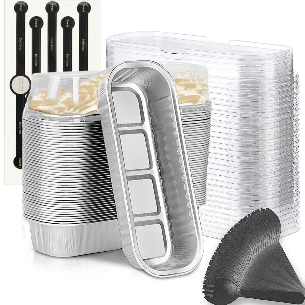 Findful mini loaf pans with lids for easy portions and transport.