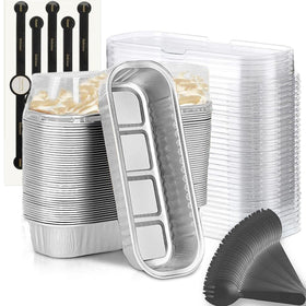 Findful mini loaf pans with lids for easy portions and transport.