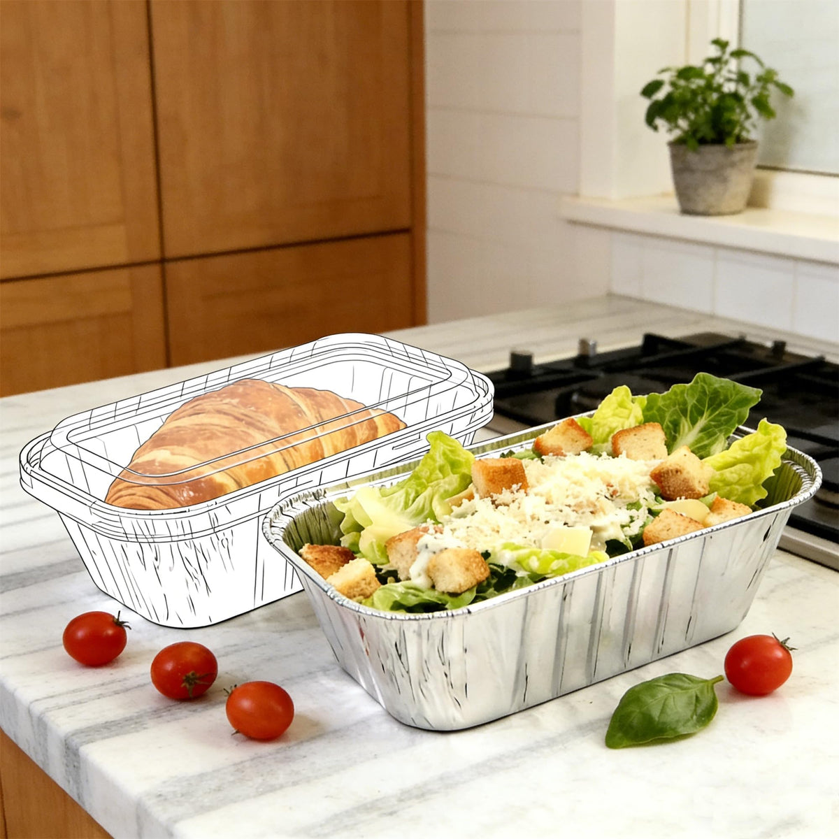 Findful organized bakeware pack showing multiple pans and lids