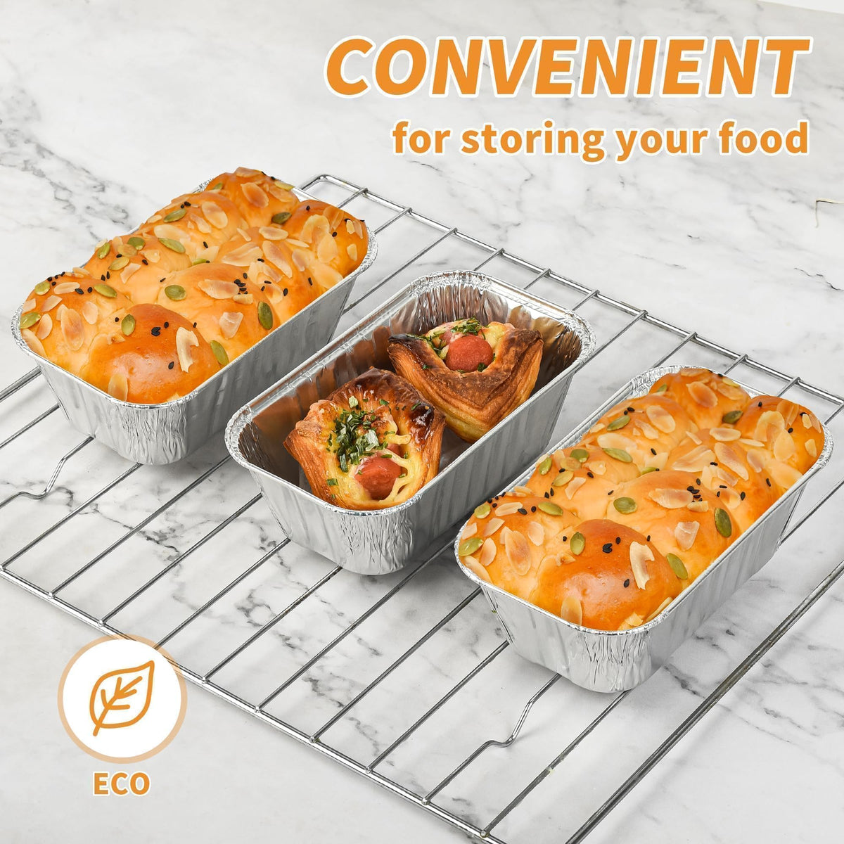 Findful oven-safe aluminum loaf pans ready for cakes and bread