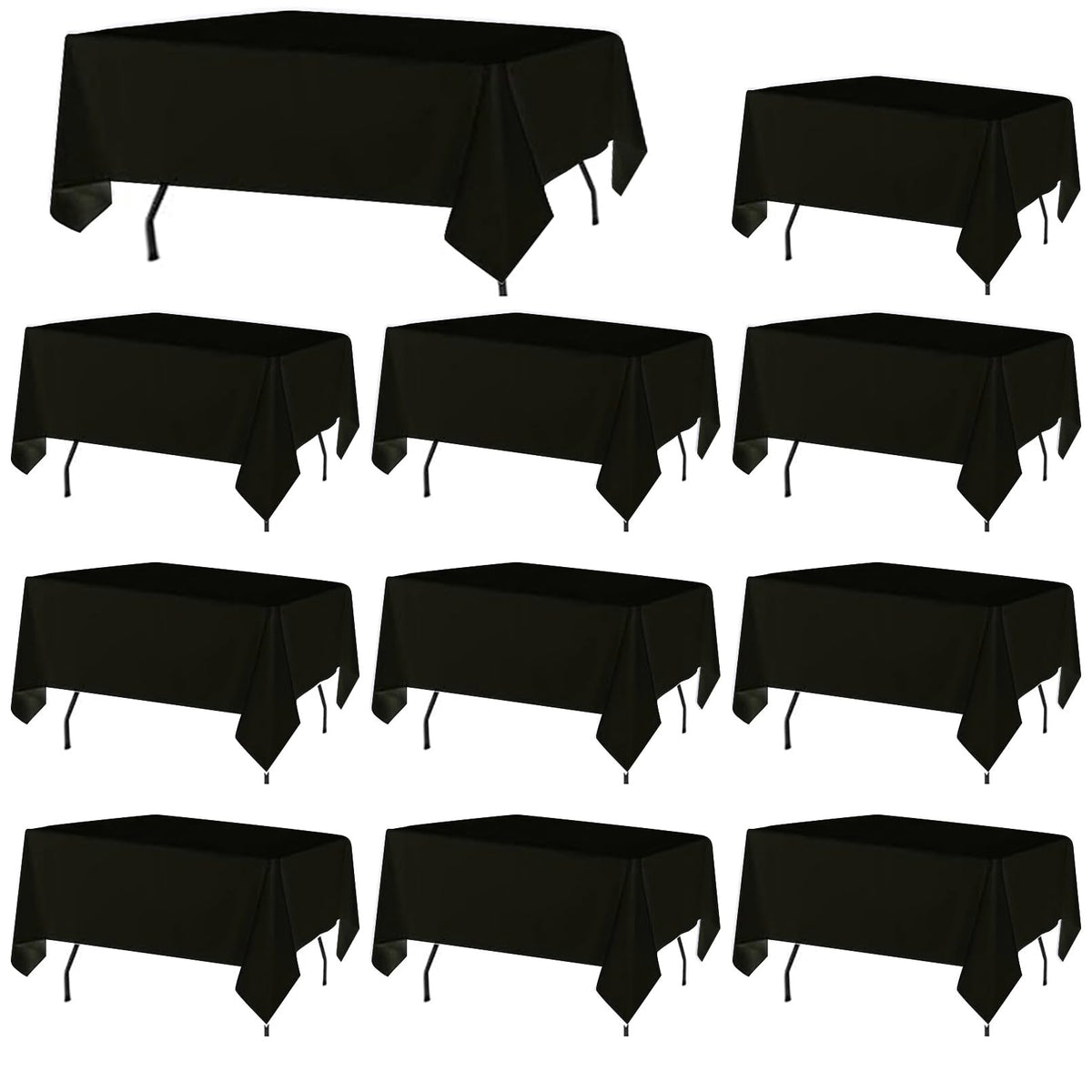 FindYou black 8ft tablecloth for elegant events