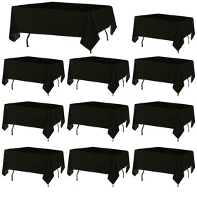 FindYou black 8ft tablecloth for elegant events