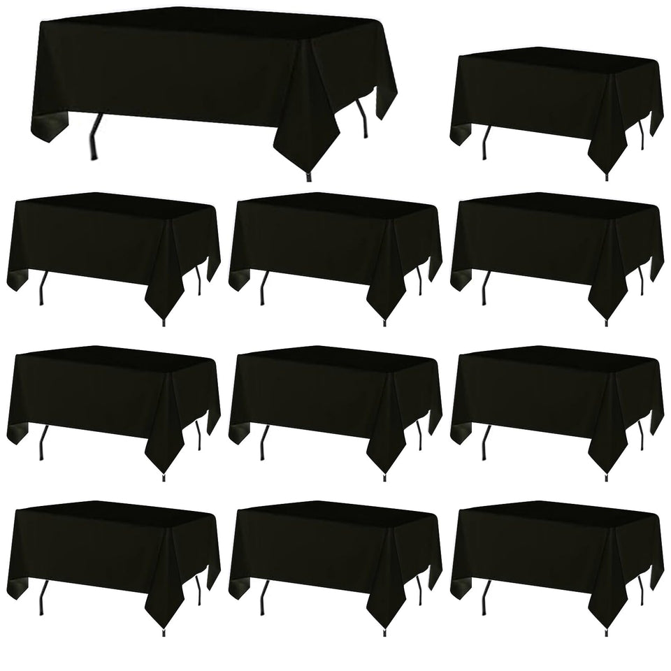 FindYou black 8ft tablecloth for elegant events