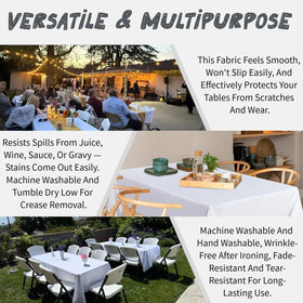 FindYou tablecloth suitable for daily dining, easy cleanup after meals.