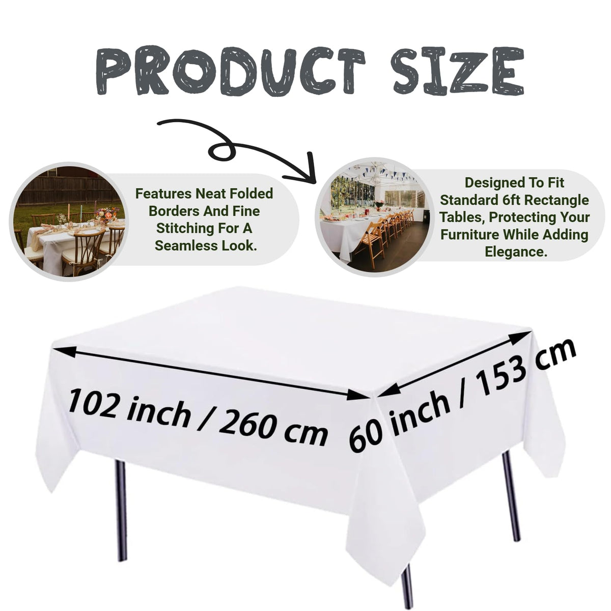 FINDYOU washable tablecloth demonstrates easy care for quick party cleanup.