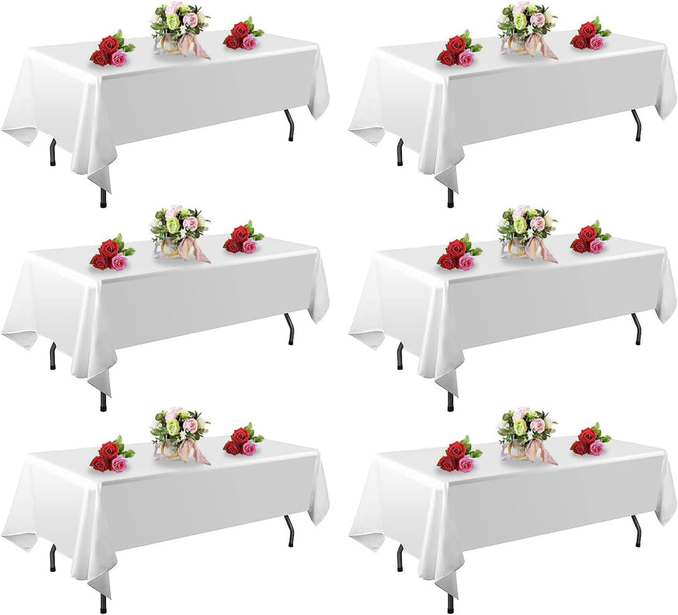 FindYOU white tablecloth 60x126 seamless for a clean, elegant 6ft setup