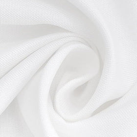 FindYou white tablecloth closeup of polyester fabric highlighting smooth, durable texture.