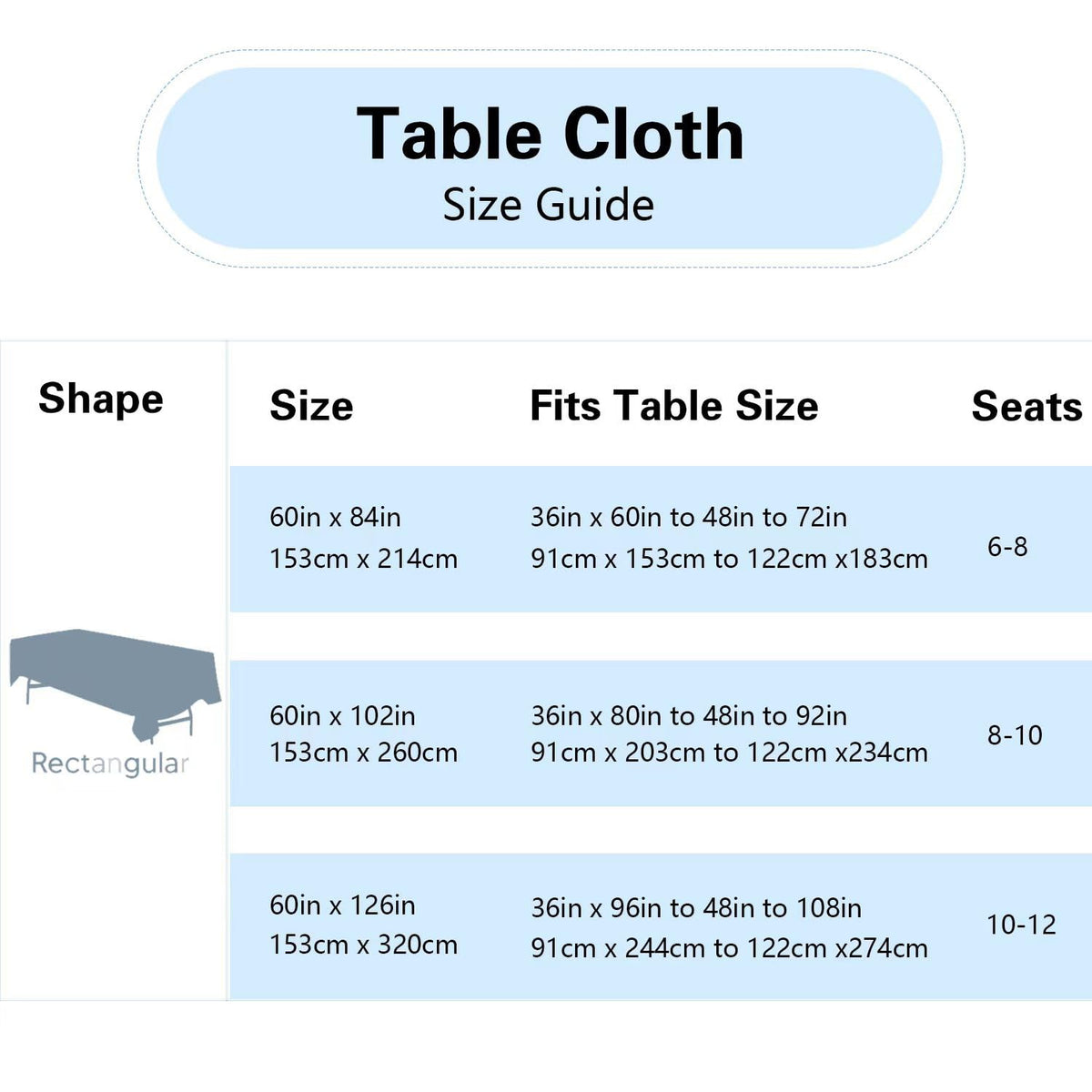 FindYou white tablecloth showing stain and wrinkle resistance for clean gatherings
