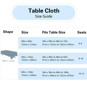 FindYou white tablecloth showing stain and wrinkle resistance for clean gatherings