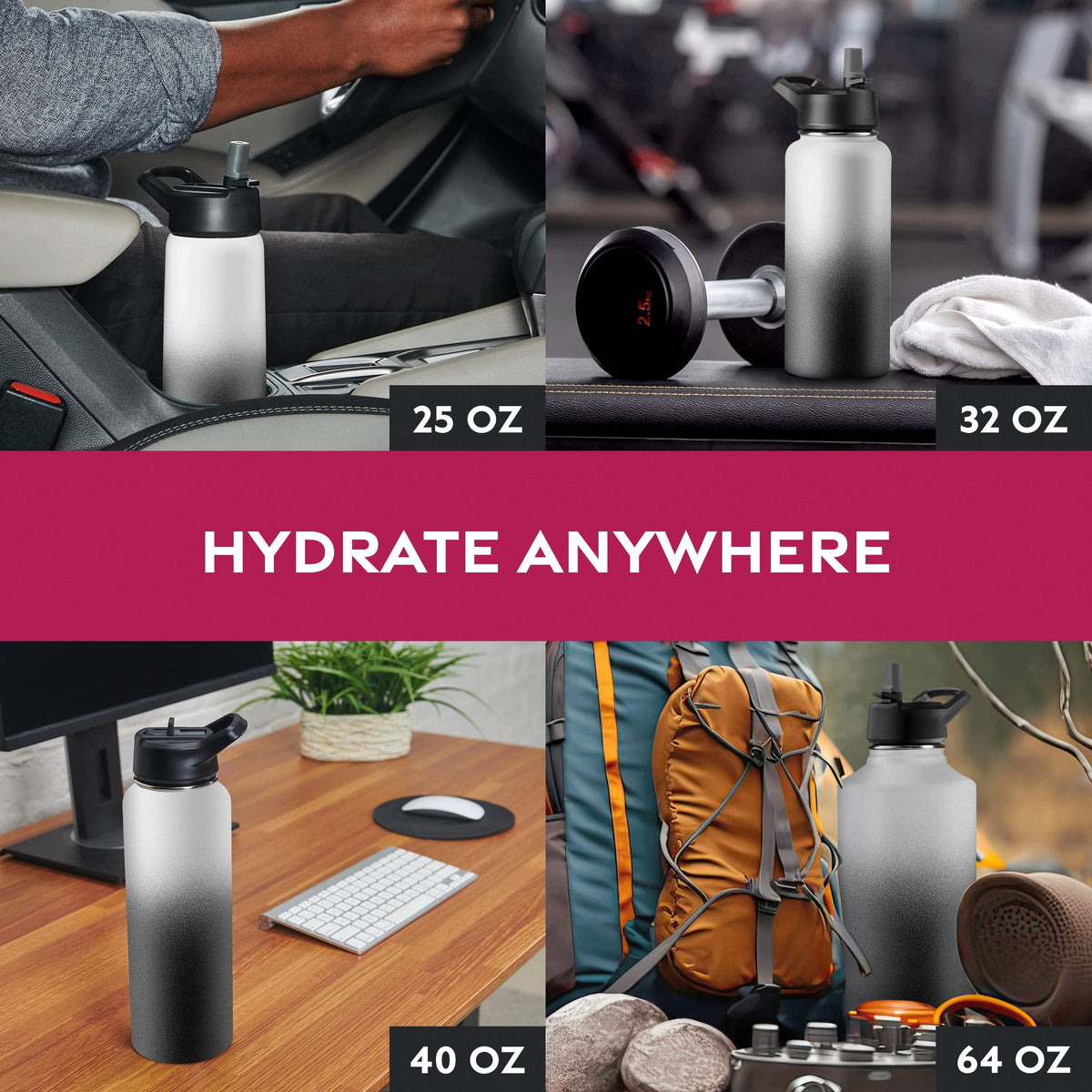 FineDine stainless steel bottle is BPA-free and durable.