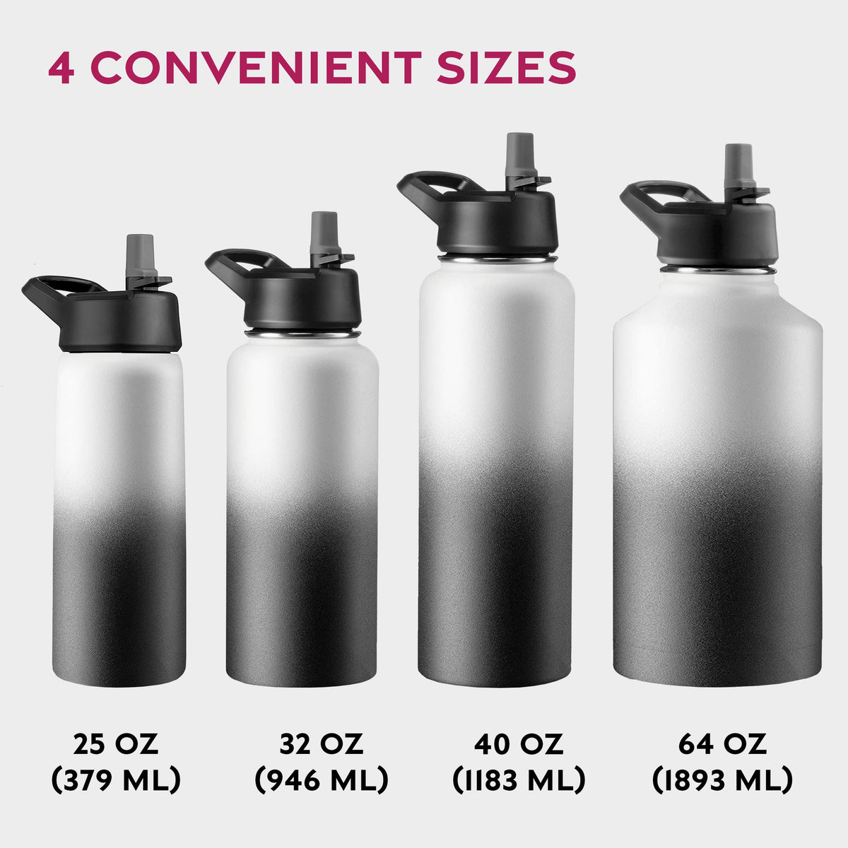 FineDine bottle built-in handle makes travel easy.