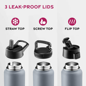 FineDine bottle with built-in travel handle for on-the-go use.