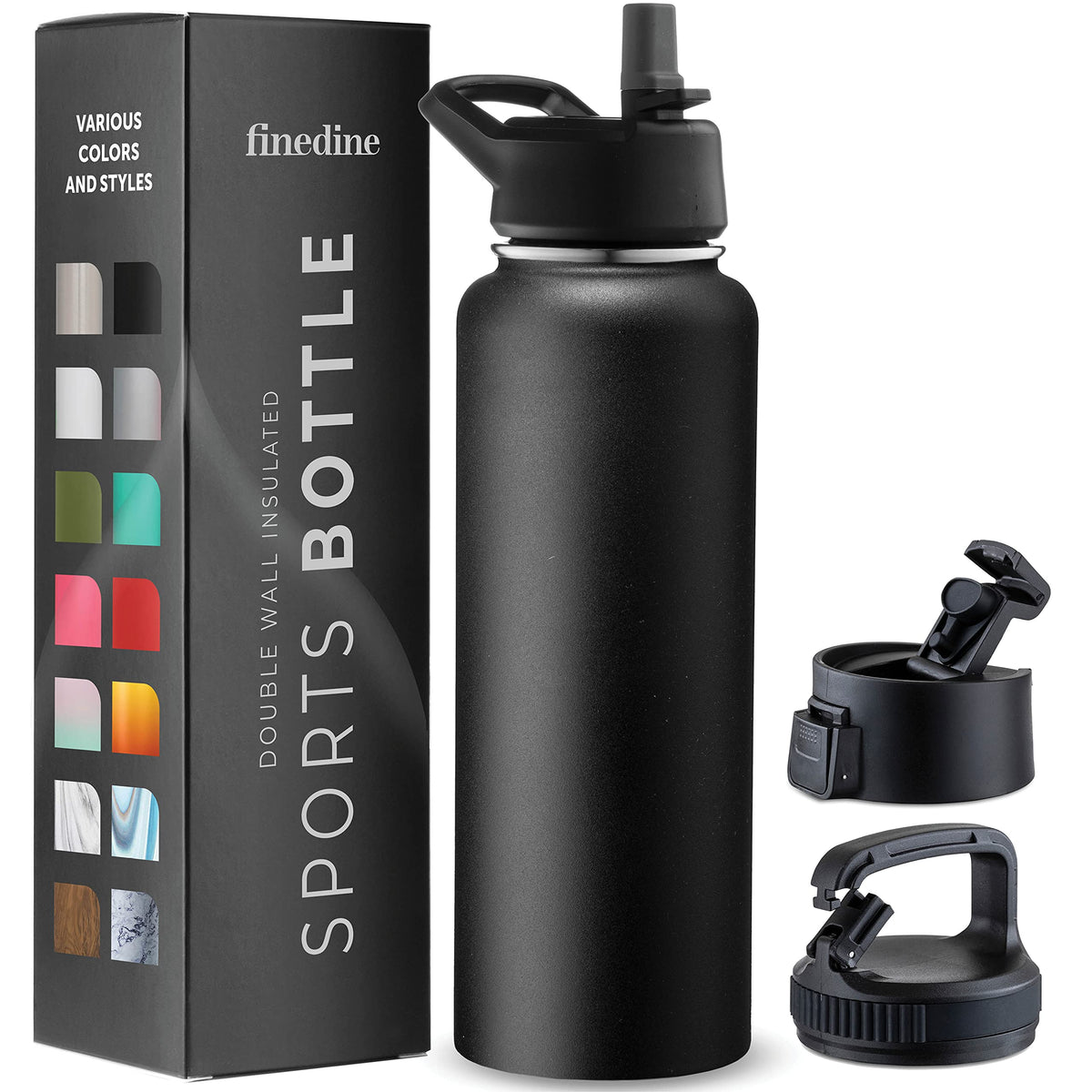 FineDine triple insulation bottle showing cold retention for all-day freshness