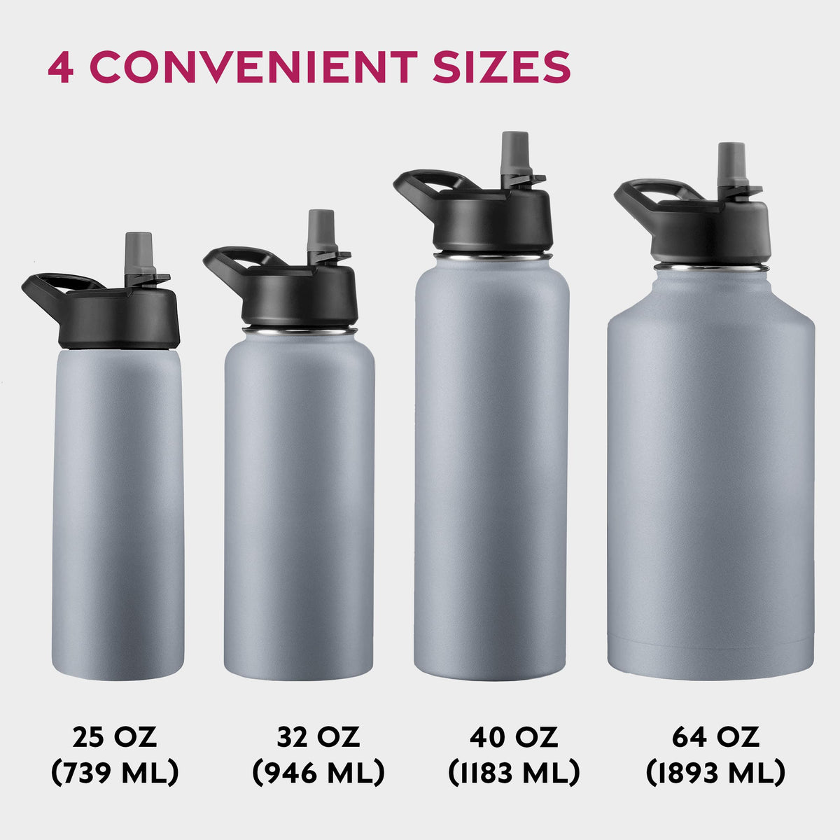 FineDine triple insulation keeps beverages hot or cold longer.