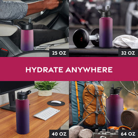FineDine water bottle in dreamy purple color for stylish hydration.