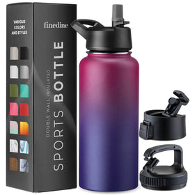 FineDine stainless-steel insulated bottle for durable, temperature-friendly hydration on the go.