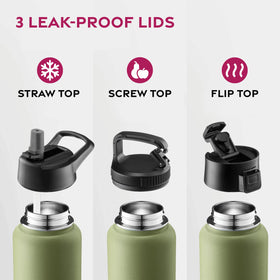 FineDine wide-mouth cap for adding ice or fruit.