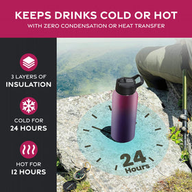 FineDine bottle wide-mouth cap facilitates easy filling and cleaning.
