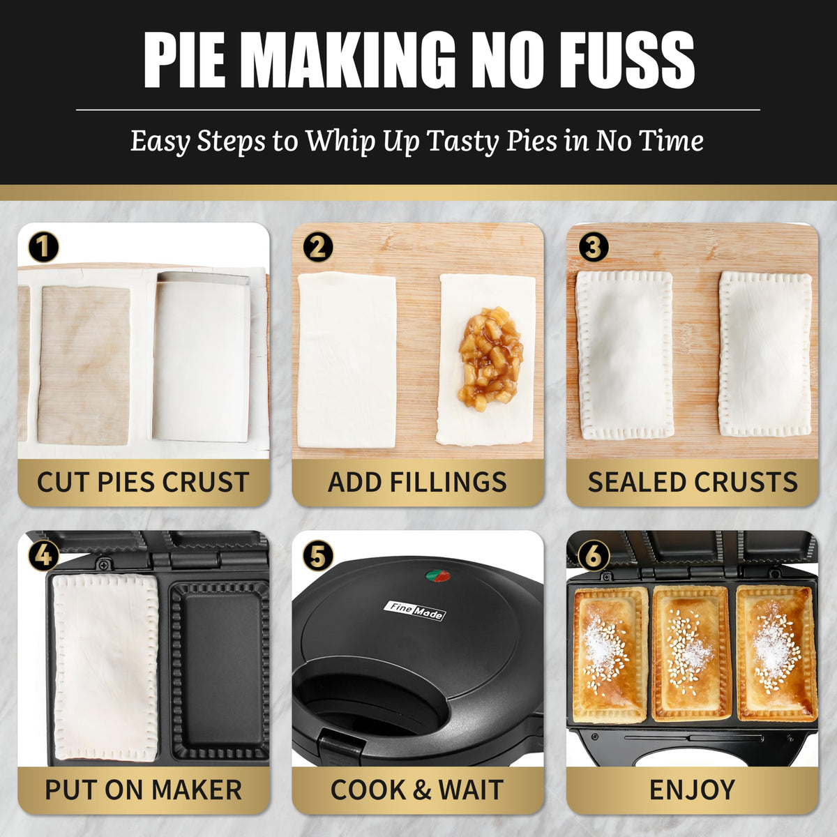 FineMade compact size saves counter space for small kitchens