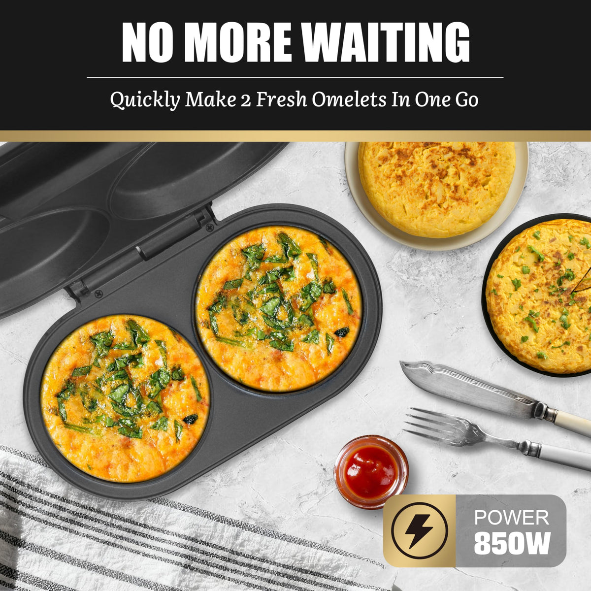 Close-up of FineMade nonstick surface for easy release.