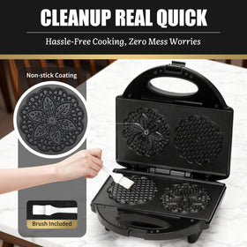 Non-stick surface ensures effortless release and simple cleanup.