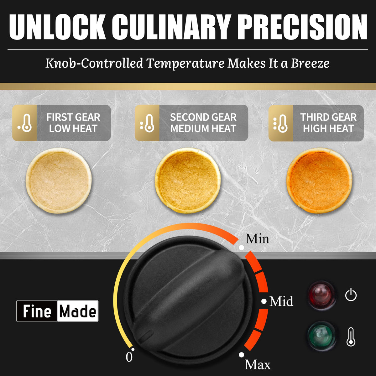 FineMade poffertjes pan with non-stick coating for easy release