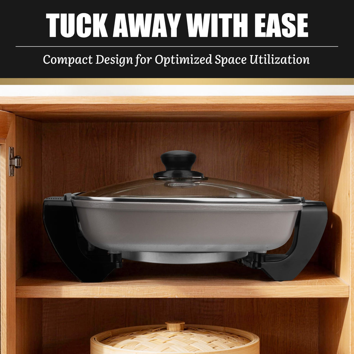 FineMade dishwasher-safe lid eases post-meal cleanup.