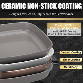FineMade lid locks in moisture for tasty, evenly cooked dishes.