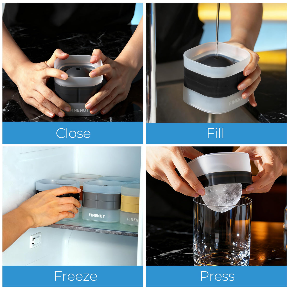 FINENUT easy-cleaning silicone mold for quick, hassle-free maintenance