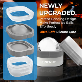 FINENUT easy-release silicone ensures smooth removal of the spheres
