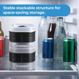 FINENUT reinforced leak-resistant mold with stackable lid for mess-free freezing