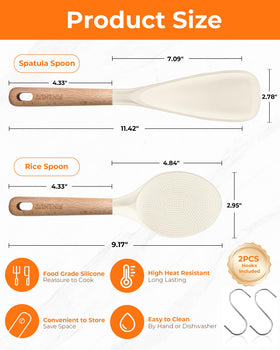 FINENUT wooden handle provides smooth, comfortable grip during long simmering sessions
