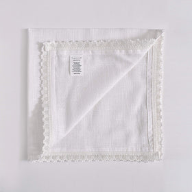 FINGERCRAFT lace detail napkin, creates a refined, timeless table presentation