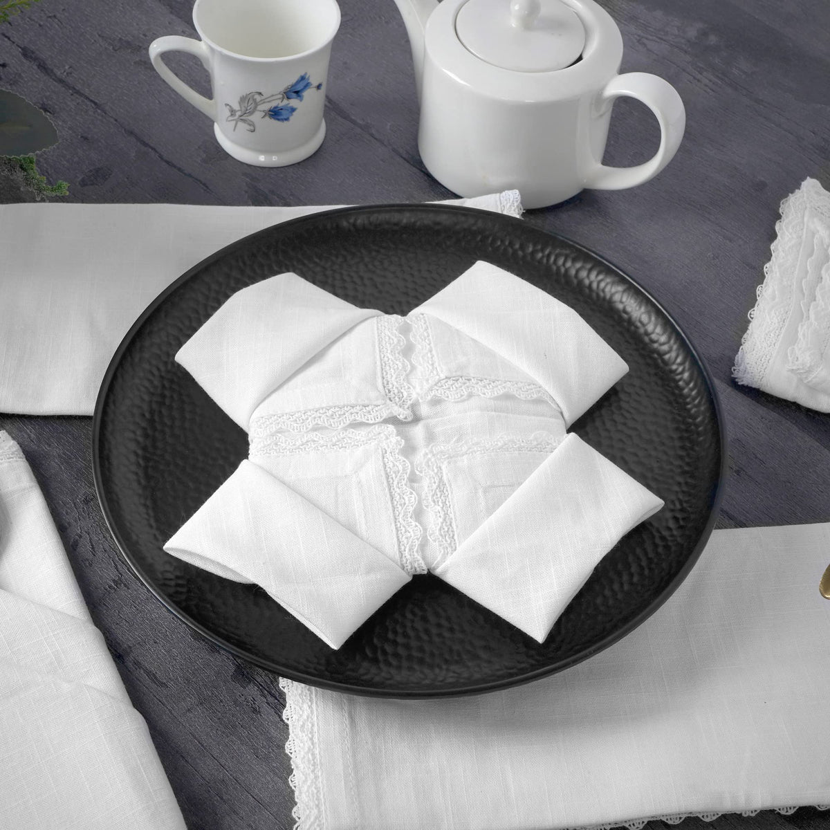 FINGERCRAFT pre-shrunk napkin, durable for repeated machine washes