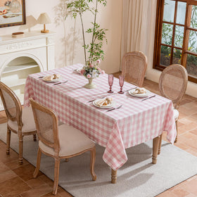 Fiokle tablecloth easy-care fabric is machine washable and resistant to wrinkles.