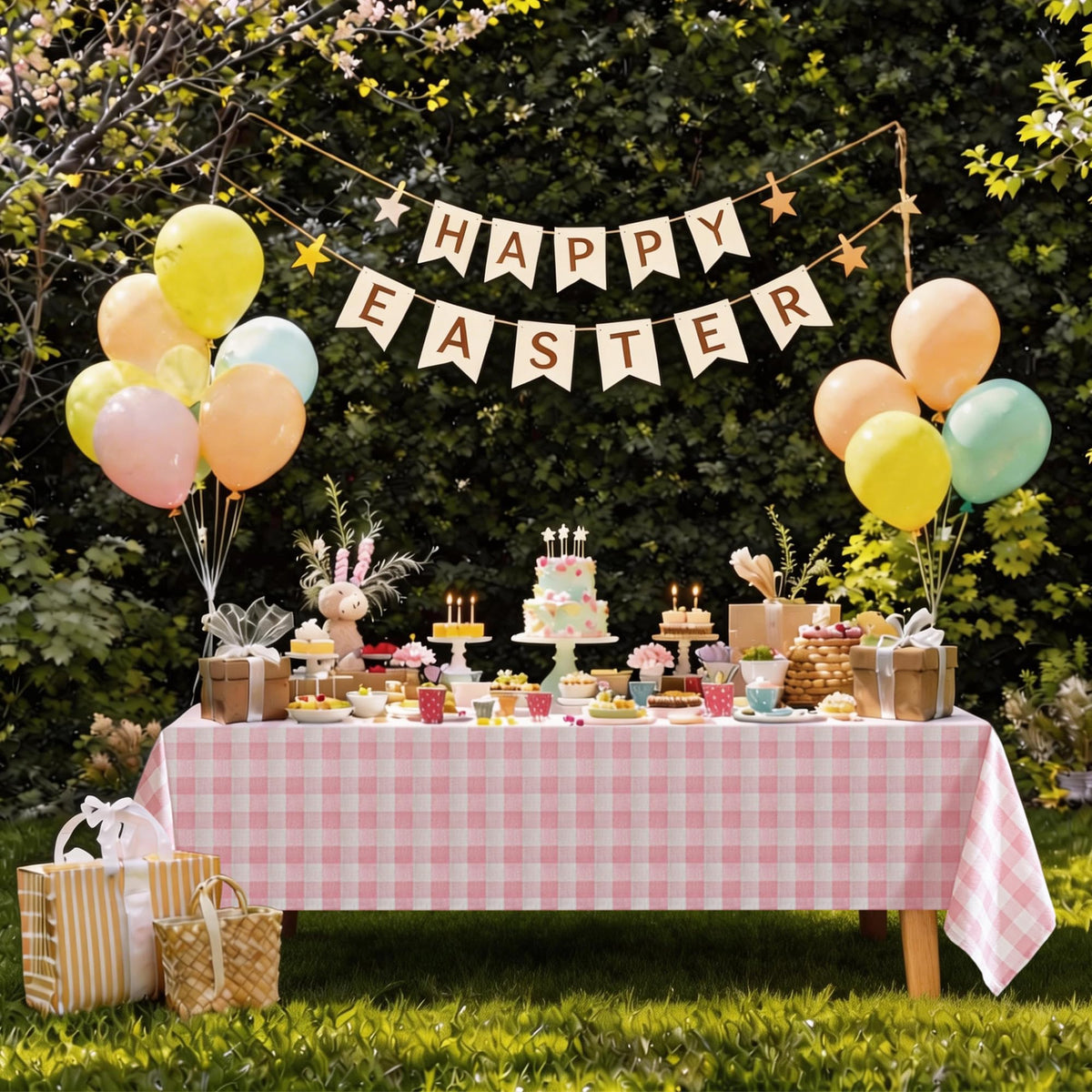 Fiokle tablecloth is ideal for outdoor patio dining, creating an inviting al fresco scene.