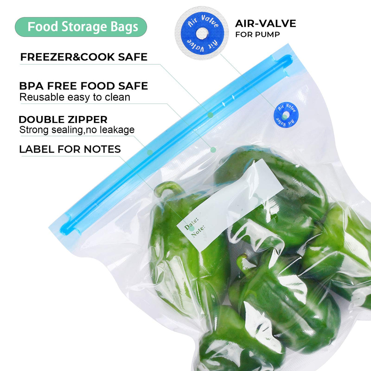 FIRAWER freezer and microwave safe bags – versatile reheating and freezing.