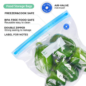 FIRAWER freezer and microwave safe bags – versatile reheating and freezing.