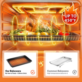 Fire More ceramic non-stick coating is PFOA-free and easy to clean