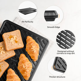 Fire More quarter-sheet pan with durable edges for versatile baking