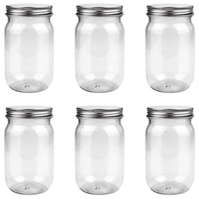 FIREBOOMOON 16oz clear mason jar for pantry storage and easy dispensing