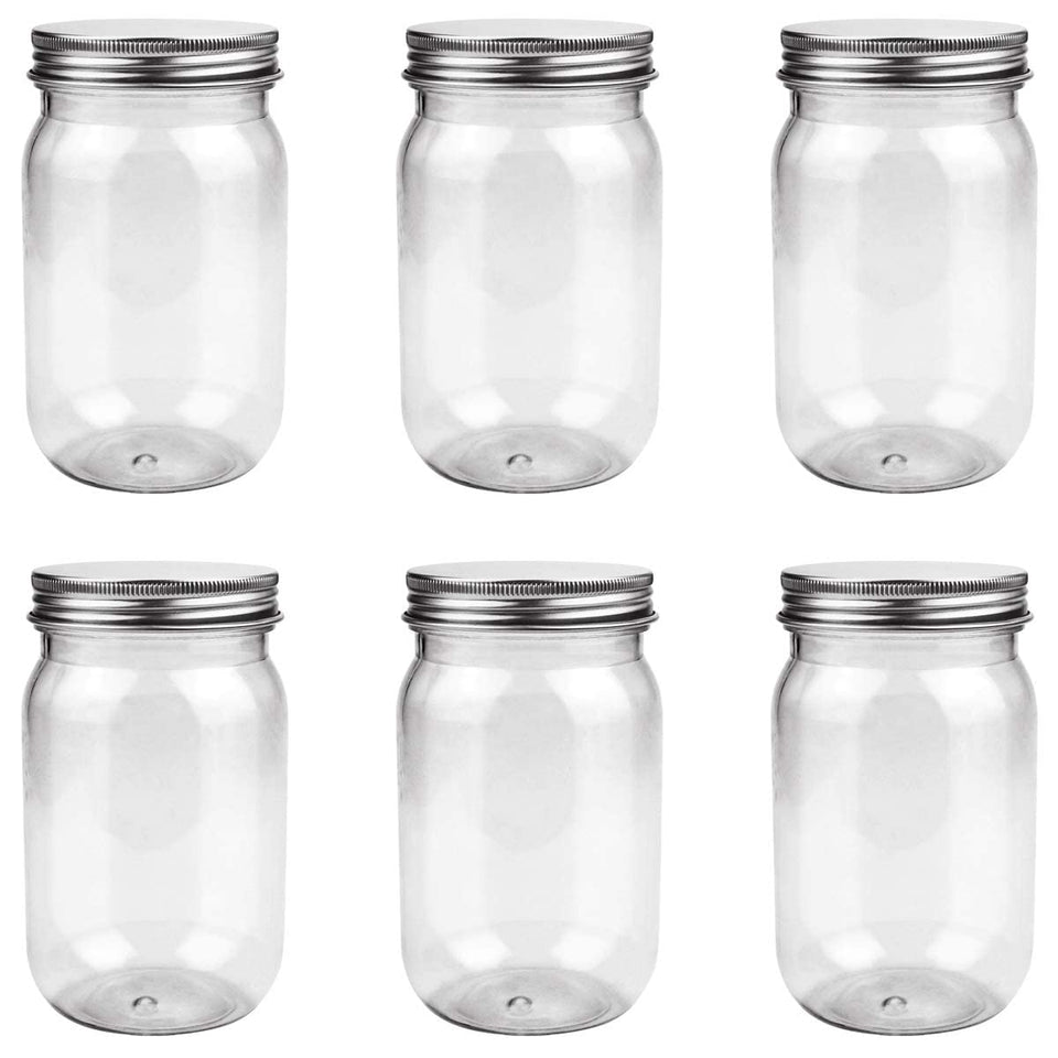 FIREBOOMOON 16oz clear mason jar for pantry storage and easy dispensing