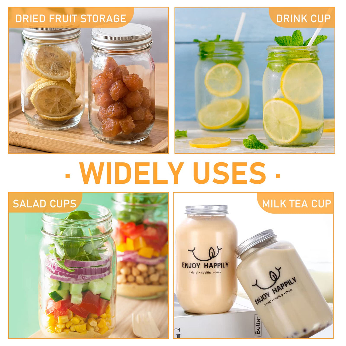 FIREBOOMOON easy fill jar ideal for homemade gifts and toppings