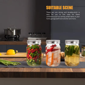 FIREBOOMOON pantry storage jar helps organize spices, nuts, and snacks